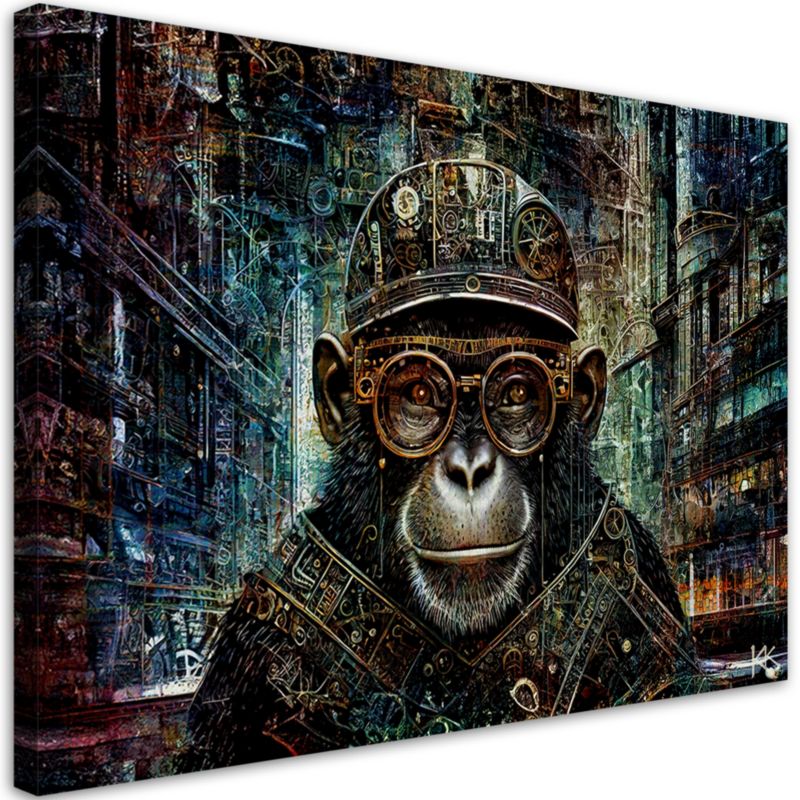 Obraz do salonu sypialni Feeby Abstrakcyjna Małpa 60x40 cm 1szt