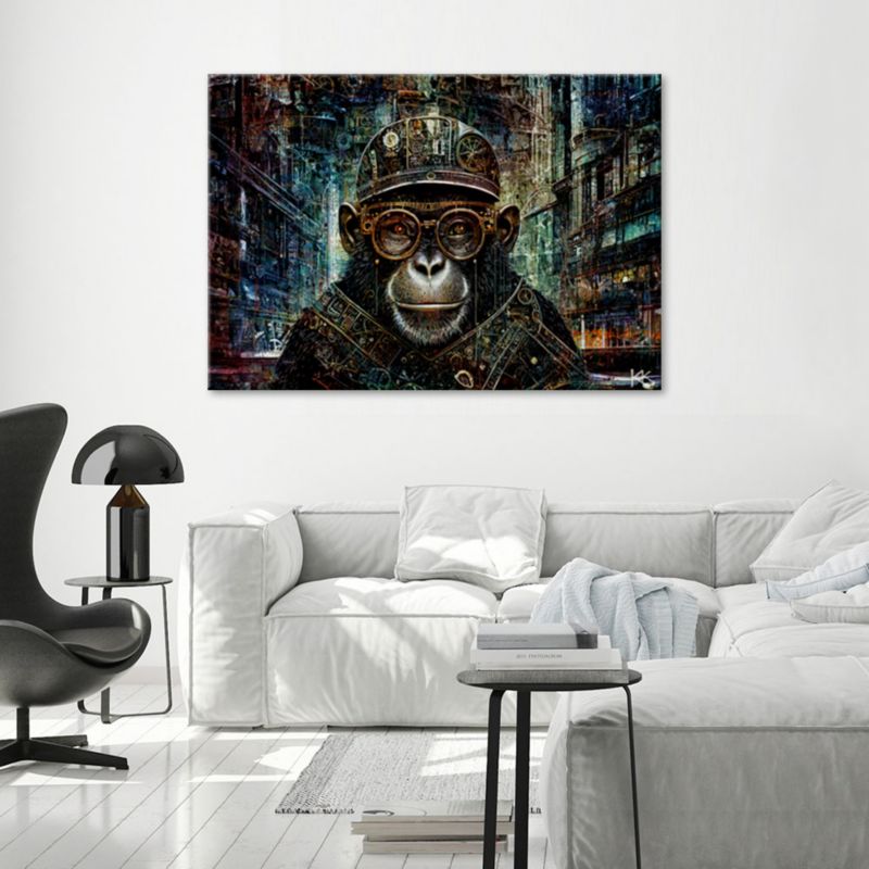 Obraz do salonu sypialni Feeby Abstrakcyjna Małpa 60x40 cm 1szt