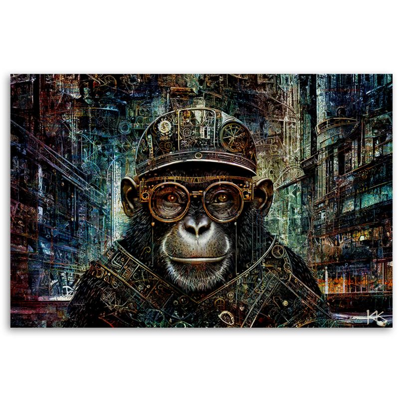 Obraz do salonu sypialni Feeby Abstrakcyjna Małpa 60x40 cm 1szt