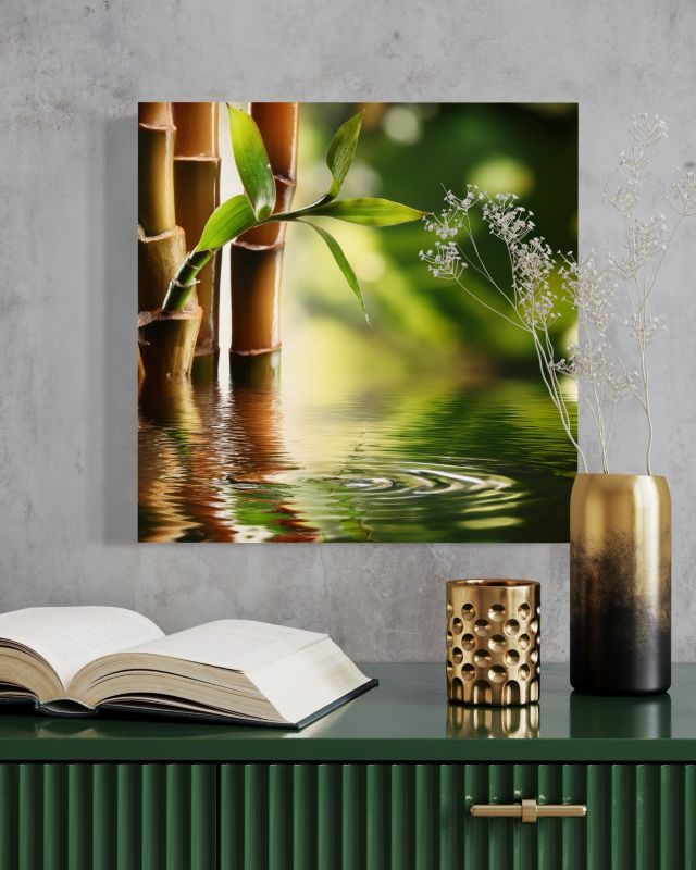 Obraz do salonu sypialni Feeby Bambus Zen 40x40 cm 1szt