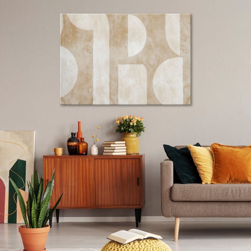 Obraz do salonu sypialni Feeby Beżowa Abstrakcja Retro 120x80cm 1szt