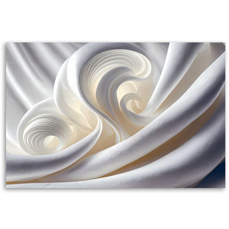 Obraz do salonu sypialni Feeby Biała Abstrakcja efekt 3D 90x60 cm 1szt