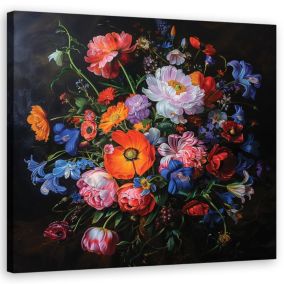 Obraz do salonu sypialni Feeby Bukiet Kwiatów Vintage 30x30 cm 1szt