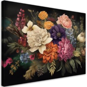 Obraz do salonu sypialni Feeby Bukiet Natura 90x60 cm 1szt