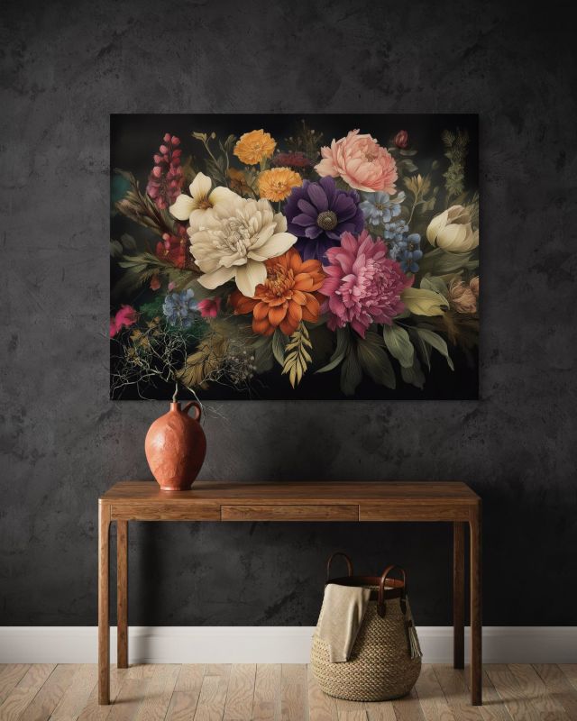 Obraz do salonu sypialni Feeby Bukiet Natura 90x60 cm 1szt