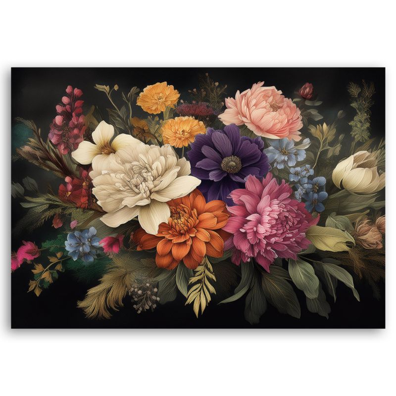 Obraz do salonu sypialni Feeby Bukiet Natura 90x60 cm 1szt