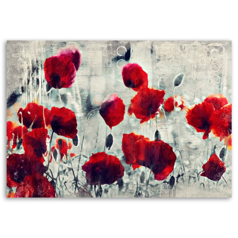 Obraz do salonu sypialni Feeby Czerwone Maki na łące 60x40cm 1szt