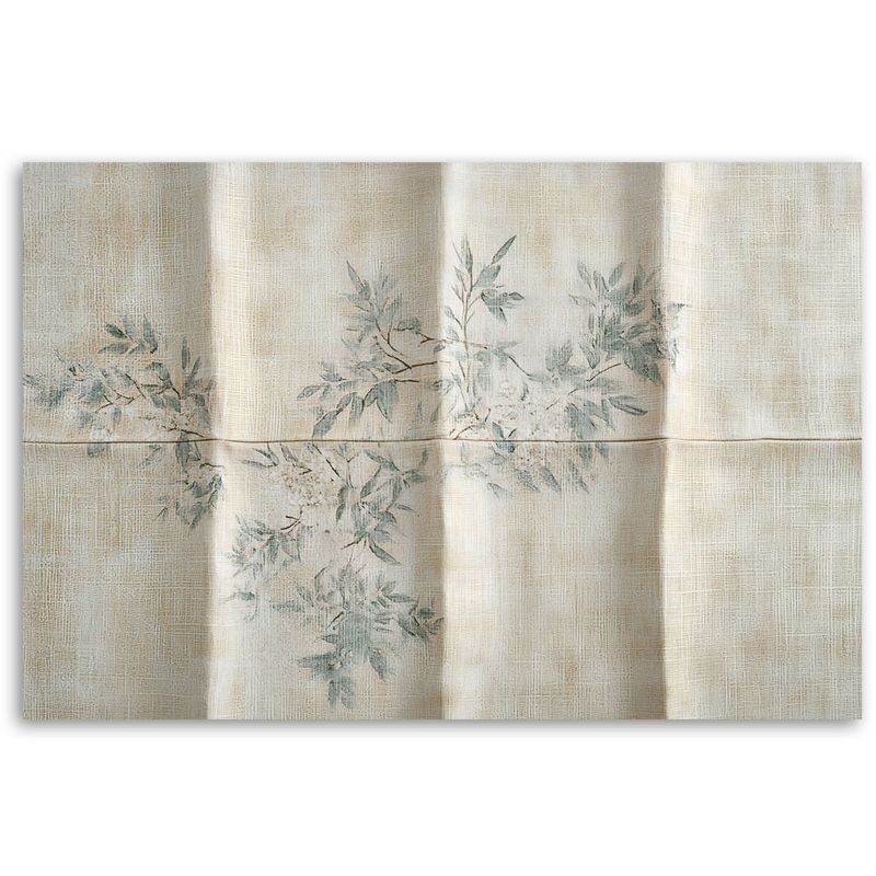 Obraz do salonu sypialni Feeby Delikatne Boho Liście w beżu 60x40 cm 1szt