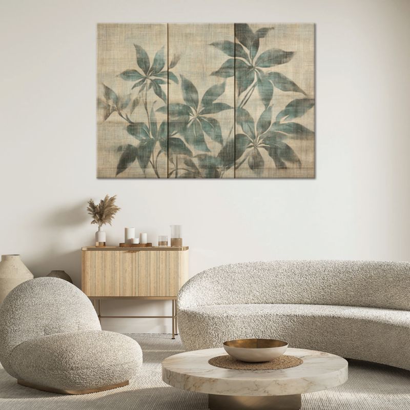 Obraz do salonu sypialni Feeby Delikatne Liście w pastelach 60x40 cm 1szt