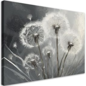 Obraz do salonu sypialni Feeby Dmuchawce Makro Białe 100x70 cm 1szt