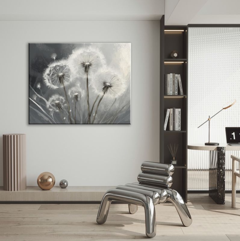 Obraz do salonu sypialni Feeby Dmuchawce Makro Białe 60x40 cm 1szt