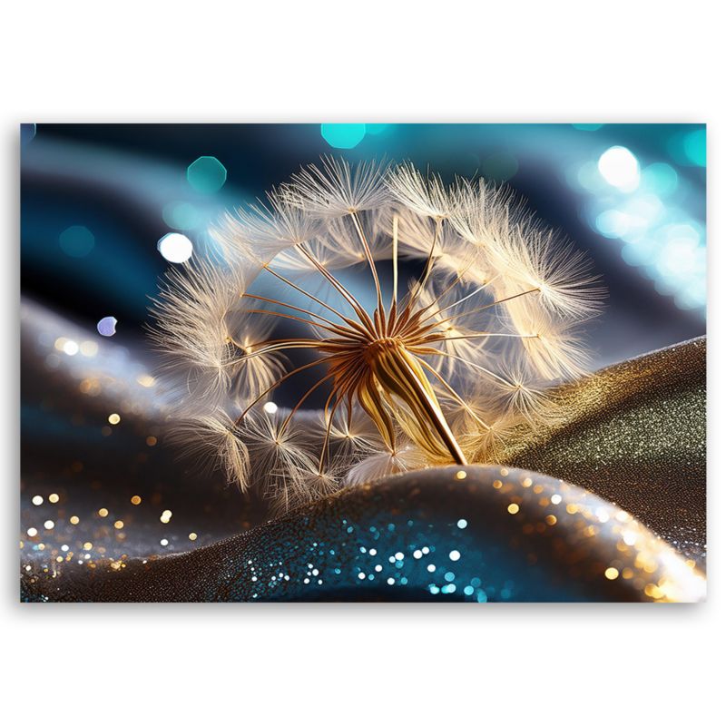Obraz do salonu sypialni Feeby Dmuchawiec Abstrakcja Rośliny 120x80 cm 1szt