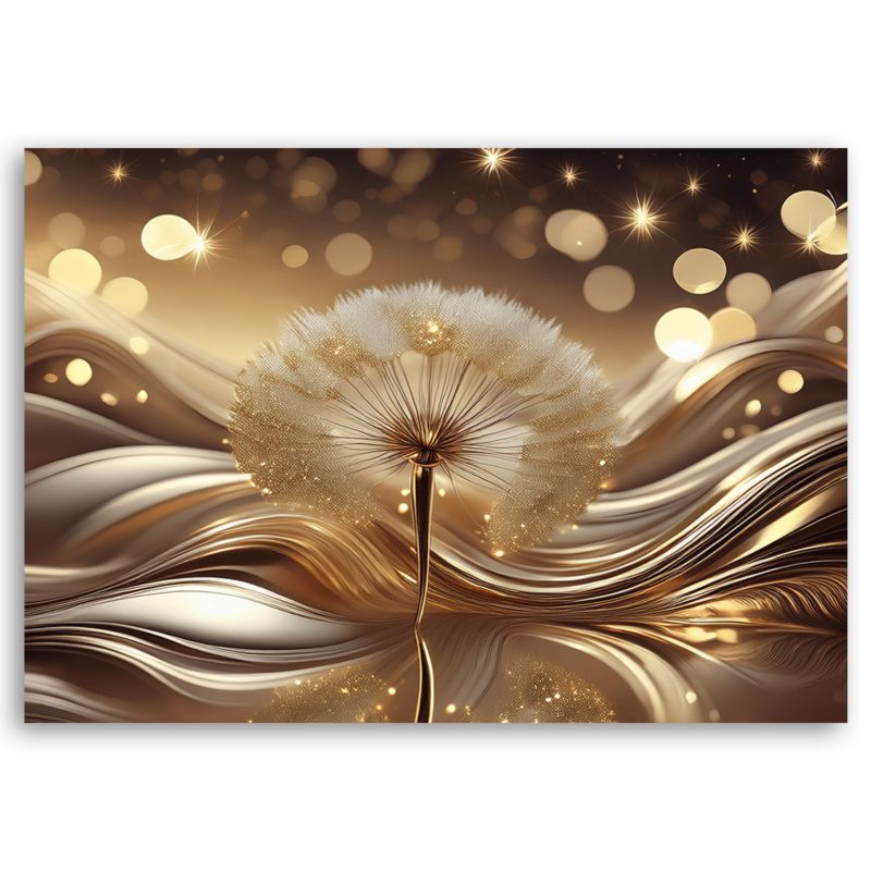 Obraz do salonu sypialni Feeby Dmuchawiec Brązowy 60x40 cm 1szt