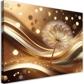 Obraz do salonu sypialni Feeby Dmuchawiec Kwiaty Glamour 100x70 cm 1szt