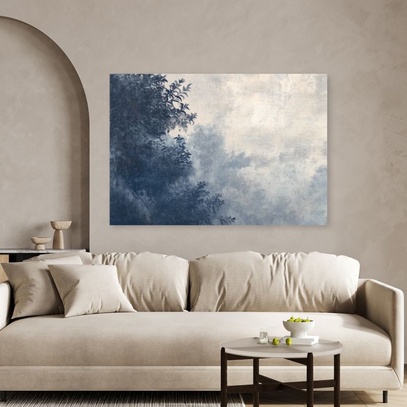 Obraz do salonu sypialni Feeby Drzewa Las we mgle Natura 60x40 cm 1szt