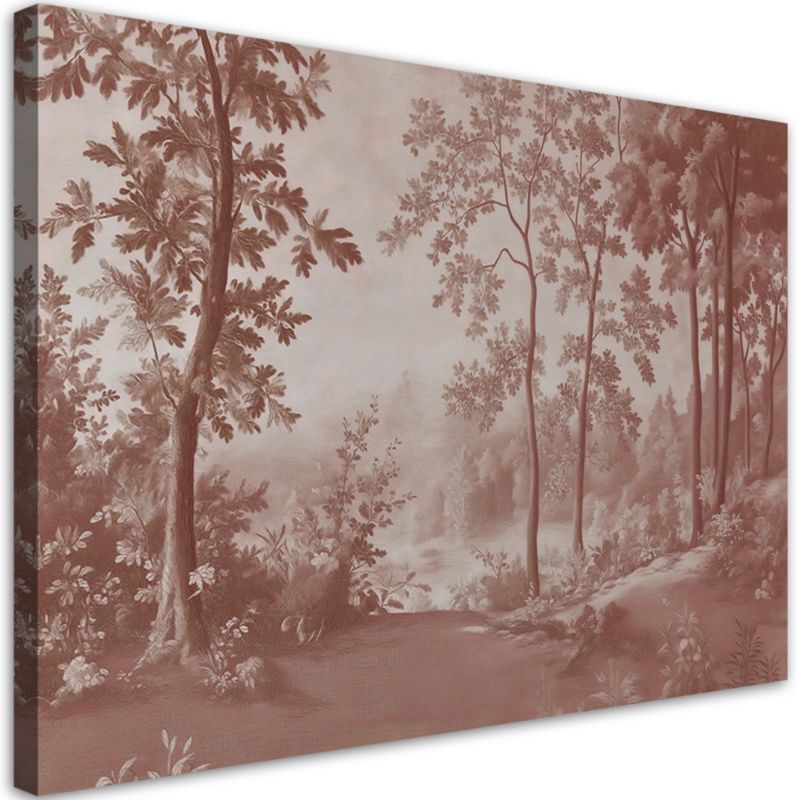 Obraz do salonu sypialni Feeby Drzewa Natura Las Brązowy 100x70 cm 1szt