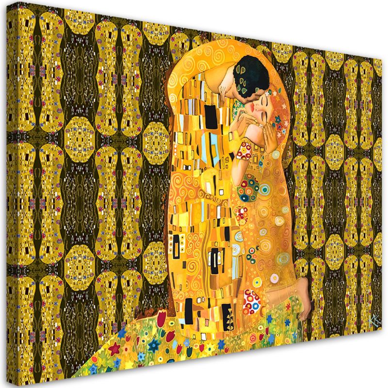 Obraz do salonu sypialni Feeby G.Klimt Spełnienie Kobieta Abstrakcja 60x40cm 1szt