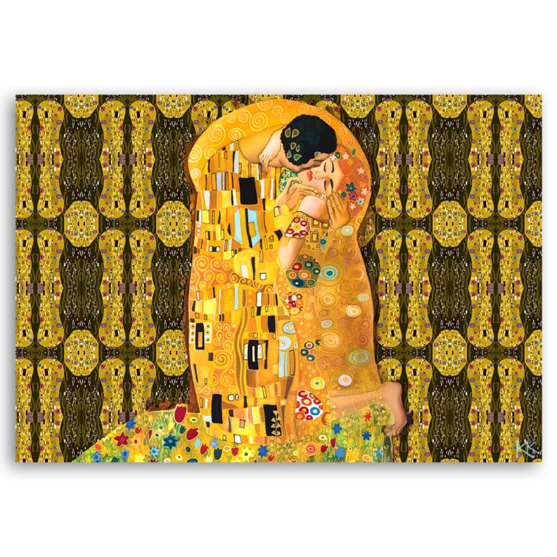 Obraz do salonu sypialni Feeby G.Klimt Spełnienie Kobieta Abstrakcja 60x40cm 1szt