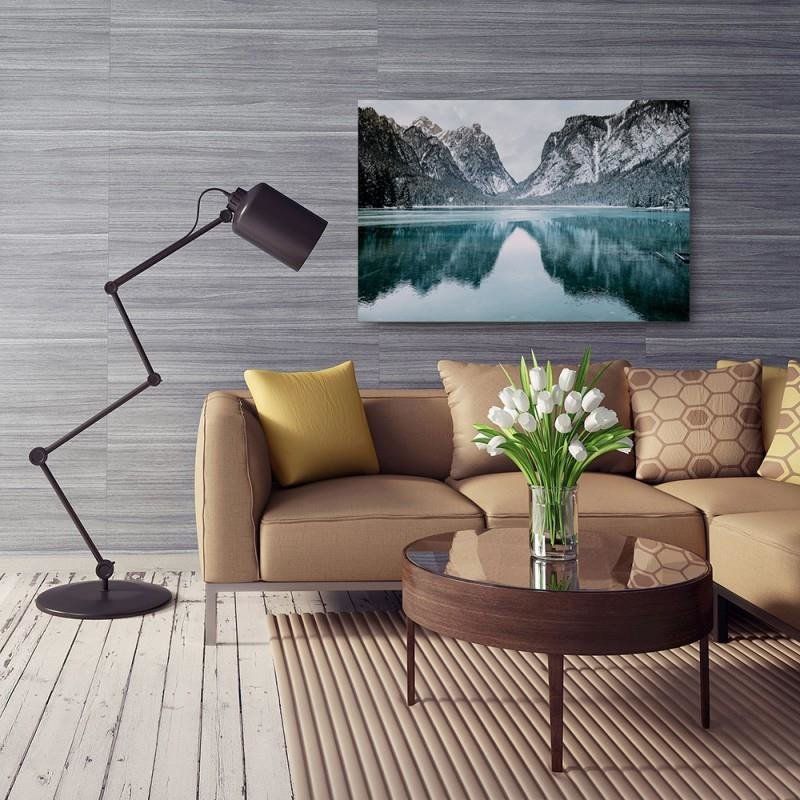 Obraz do salonu sypialni Feeby Góry Krajobraz Jezioro Turkusowy 120x80cm 1szt