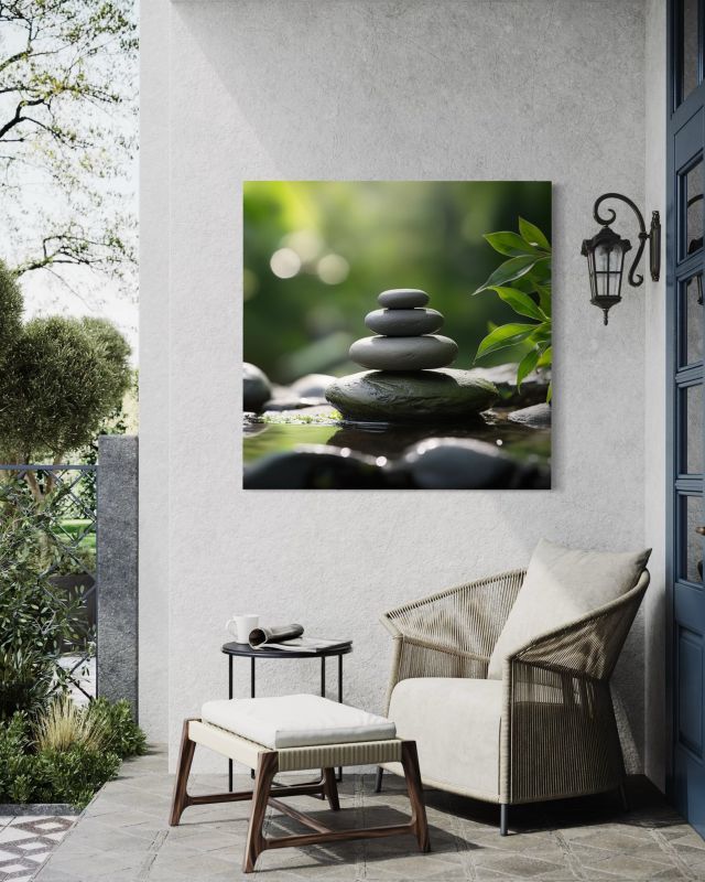 Obraz do salonu sypialni Feeby Kamienie Natura Zen 50x50 cm 1szt