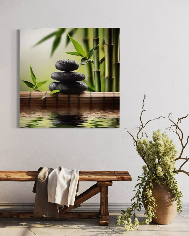 Obraz do salonu sypialni Feeby Kamienie Zen 50x50 cm 1szt