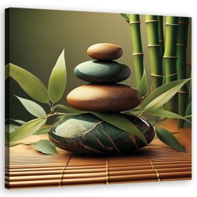 Obraz do salonu sypialni Feeby Kamienie Zen Spa 30x30 cm 1szt