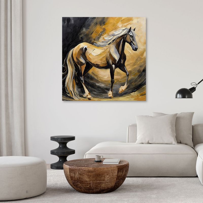 Obraz do salonu sypialni Feeby Koń Zwierzęta Brązowy 30x30 cm 1szt