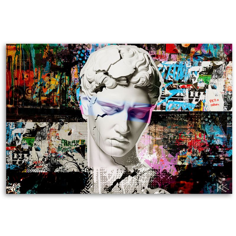 Obraz do salonu sypialni Feeby Kolorowa Rzeźba Graffiti 100x70 cm 1szt