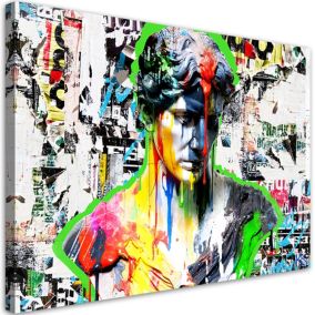 Obraz do salonu sypialni Feeby Kolorowa Rzeźba Pop Art 60x40 cm 1szt