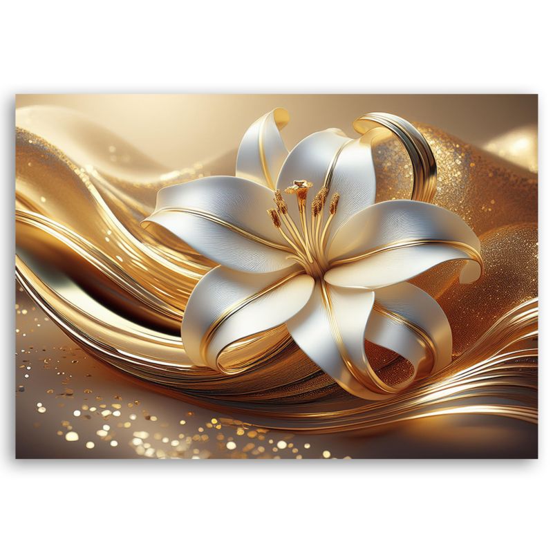 Obraz do salonu sypialni Feeby Kwiat Lilii Glamour 60x40 cm 1szt