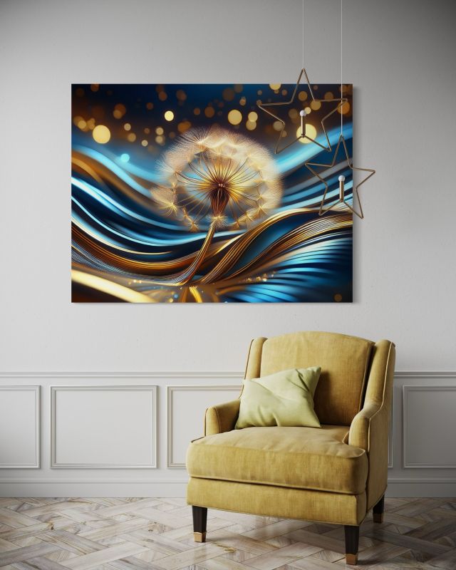 Obraz do salonu sypialni Feeby Kwiat Natura Abstrakcja 120x80 cm 1szt