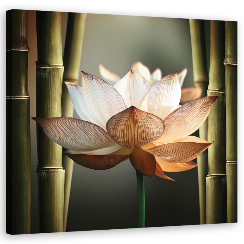 Obraz do salonu sypialni Feeby Kwiat Zen Bambus 60x60 cm 1szt