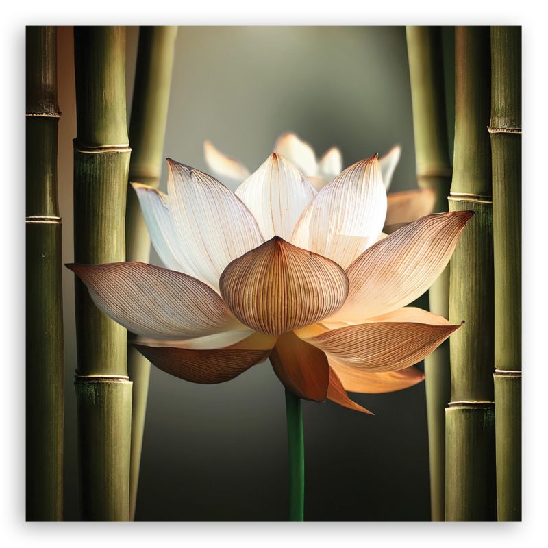 Obraz do salonu sypialni Feeby Kwiat Zen Bambus 60x60 cm 1szt