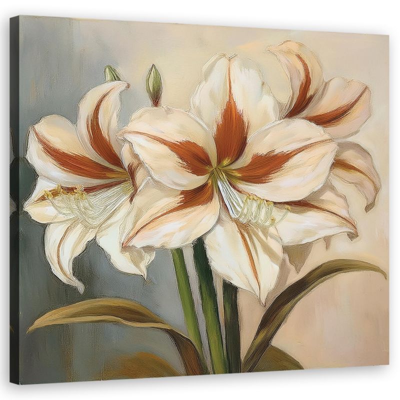 Obraz do salonu sypialni Feeby Kwiaty Lilie Natura 40x40 cm 1szt