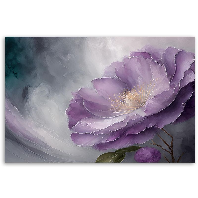Obraz do salonu sypialni Feeby Kwitnący Kwiat Fioletowy 100x70 cm 1szt