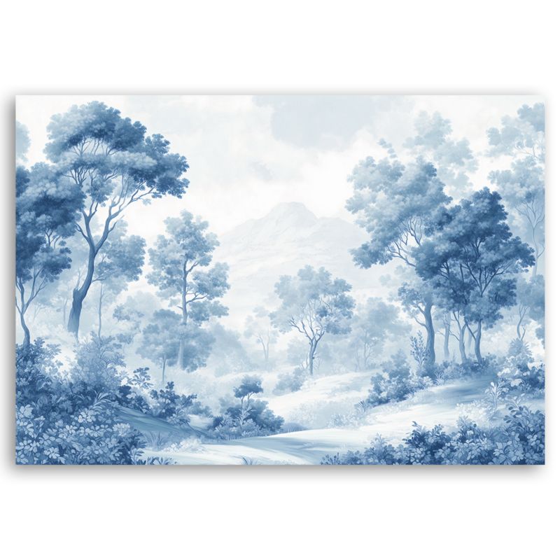 Obraz do salonu sypialni Feeby Las Niebieski Krajobraz 60x40 cm 1szt