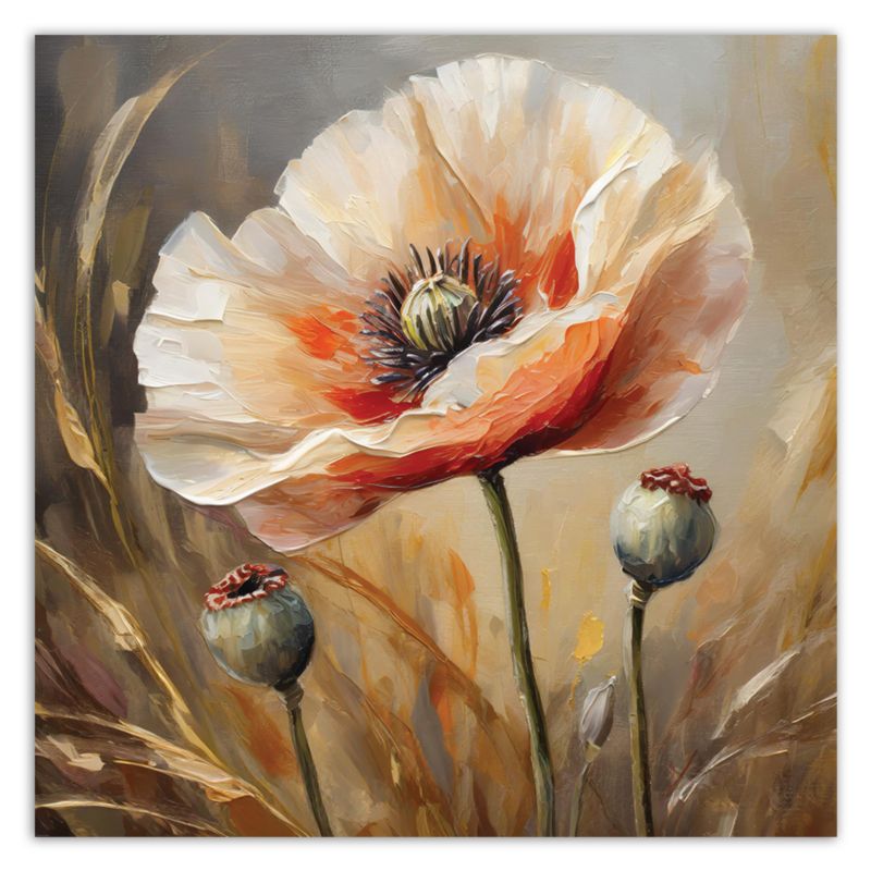 Obraz do salonu sypialni Feeby Maki jak malowane 60x60 cm 1szt