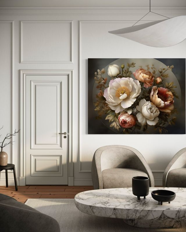 Obraz do salonu sypialni Feeby Natura Botanika Kwiaty 90x60 cm 1szt