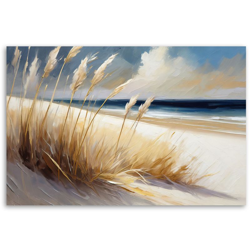 Obraz do salonu sypialni Feeby Plaża Morze Wydmy Pejzaż 60x40 cm 1szt