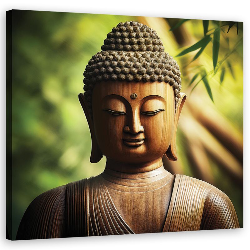 Obraz do salonu sypialni Feeby Posąg Buddy Zen 40x40 cm 1szt