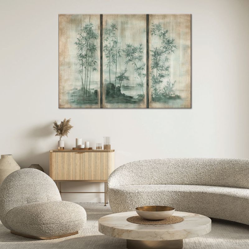 Obraz do salonu sypialni Feeby Rośliny Liście Natura Beżowy 60x40 cm 1szt