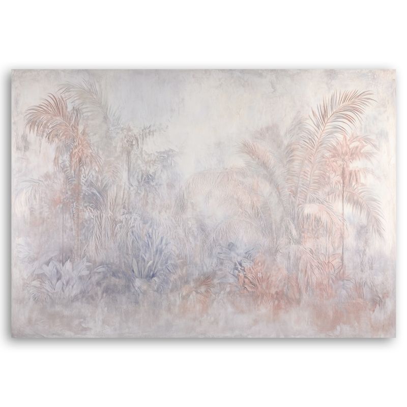 Obraz do salonu sypialni Feeby Rośliny we mgle Boho 100x70 cm 1szt