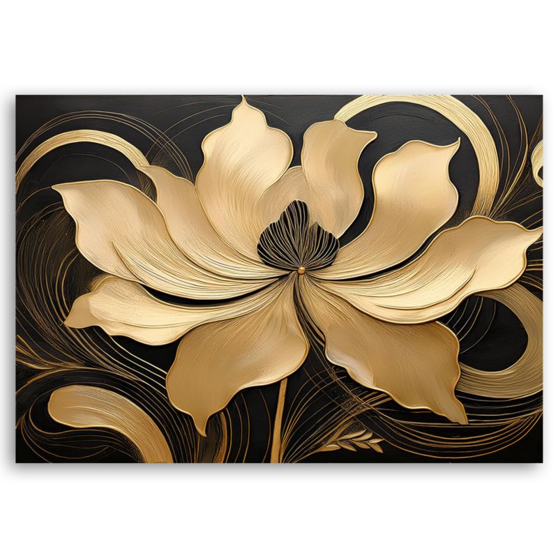 Obraz do salonu sypialni Feeby Stylowy Beżowy Kwiat 60x40 cm 1szt
