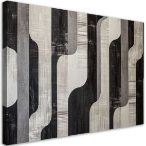 Obraz do salonu sypialni Feeby Szara Abstrakcja Retro 90x60cm 1szt