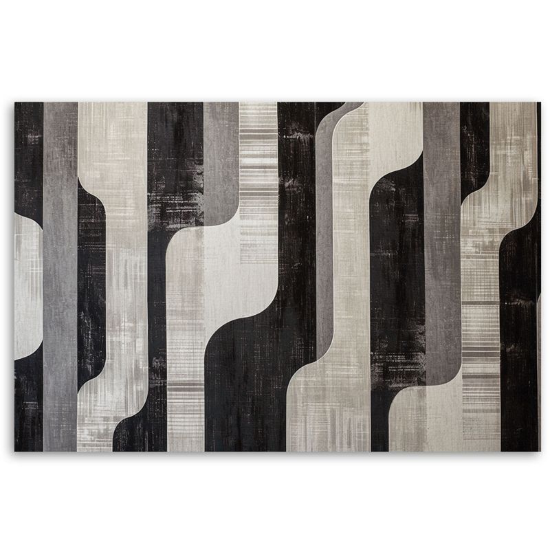 Obraz do salonu sypialni Feeby Szara Abstrakcja Retro 90x60cm 1szt