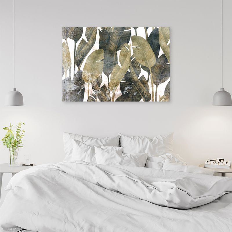 Obraz do salonu sypialni Feeby Tropikalne Liście Bananowca 100x70cm 1szt