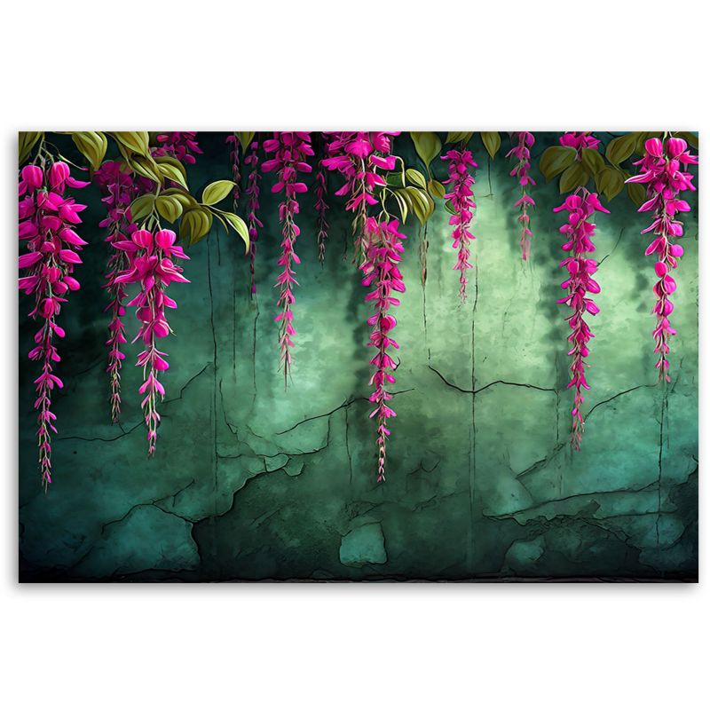 Obraz do salonu sypialni Feeby Wiszące Kwiaty Różowy 120x80 cm 1szt