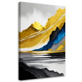 Obraz do salonu sypialni Feeby Złote Góry Abstrakcja 60x90 cm 1szt