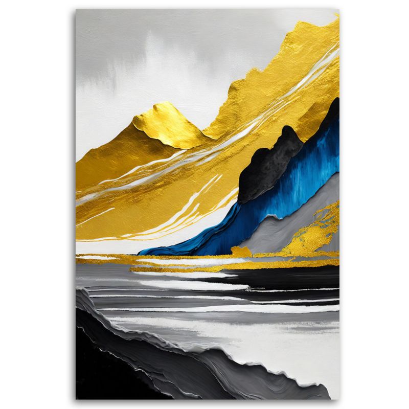 Obraz do salonu sypialni Feeby Złote Góry Abstrakcja 60x90 cm 1szt