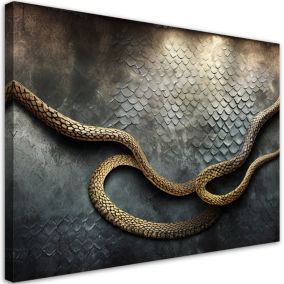Obraz do salonu sypialni Feeby Złoty Wąż Płazy 60x40 cm 1szt